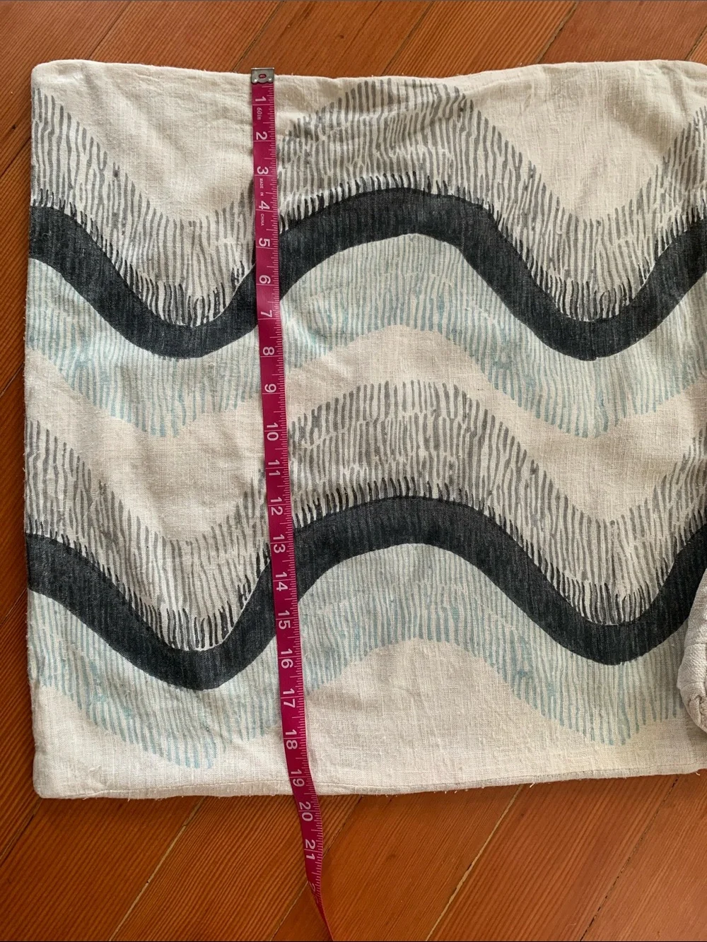 West Elm Raw Silk Wave Pattern & Cream Knit Cotton Linen Accent Pillow Covers